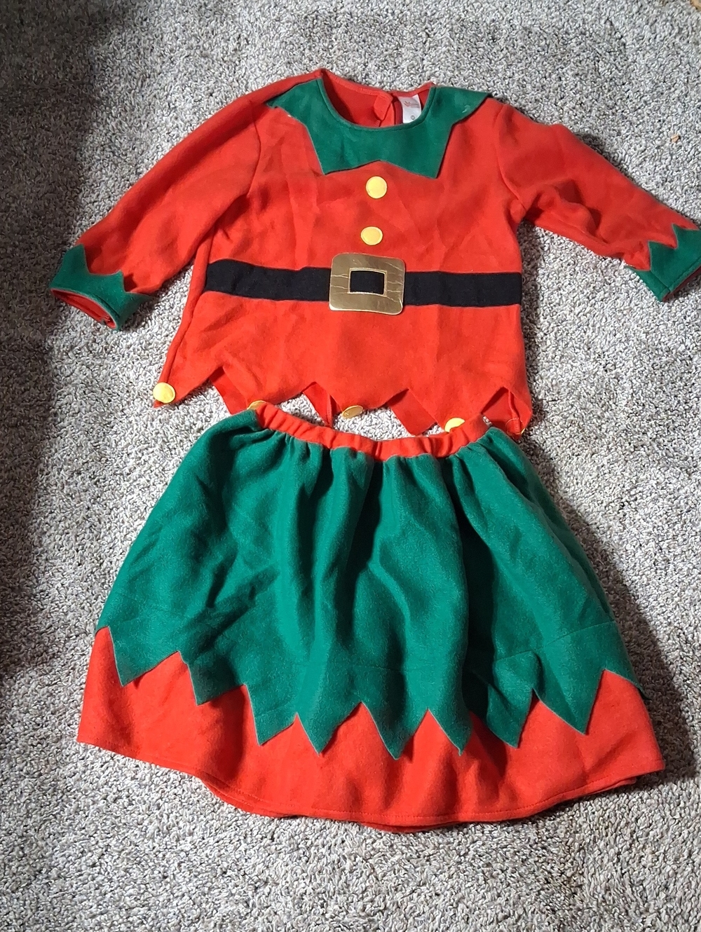 Morphe Red and Green Festive Elf Costume Set